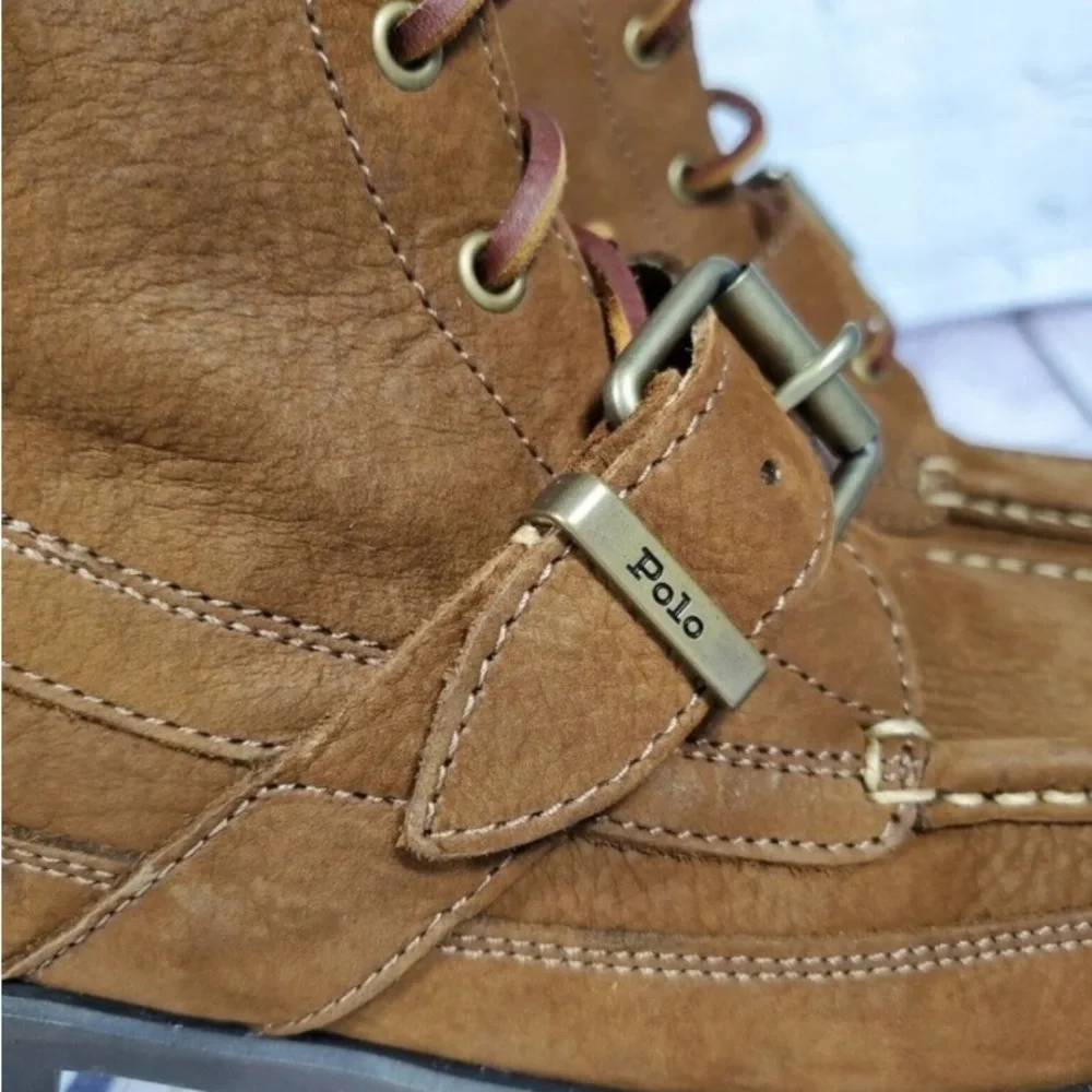 Classic Authentic Men’s Ralph Lauren Polo Ranger Boots,  Sz 9.5 NWOT - Picture 6 of 8